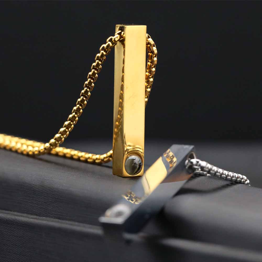 ALBERTBAND Foto-Armband Mit Projektionsstein – Personalisiert, Rostfreier Stahl