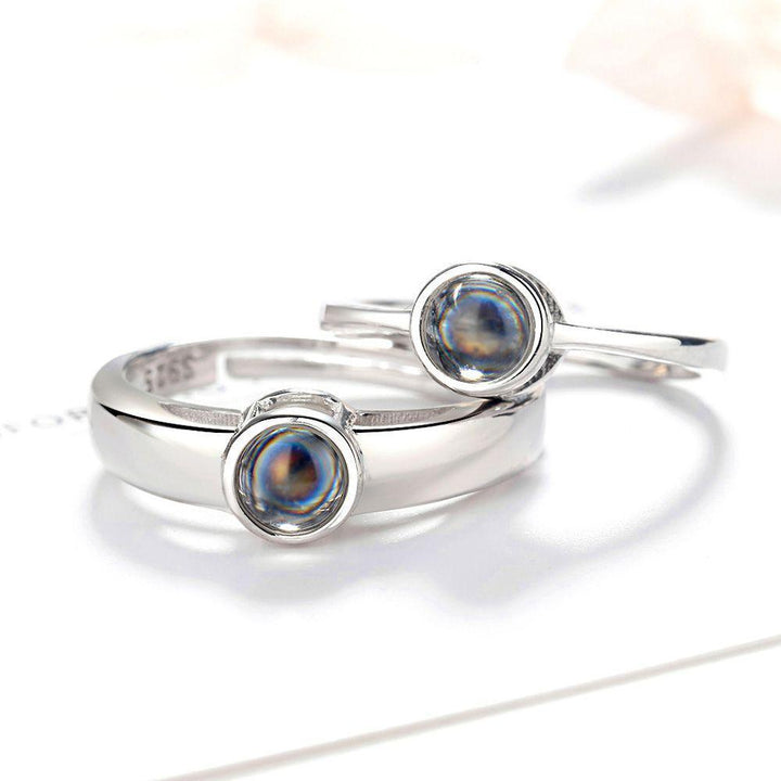Personalisierte Foto Projektion Paar Ringe - Remigifts