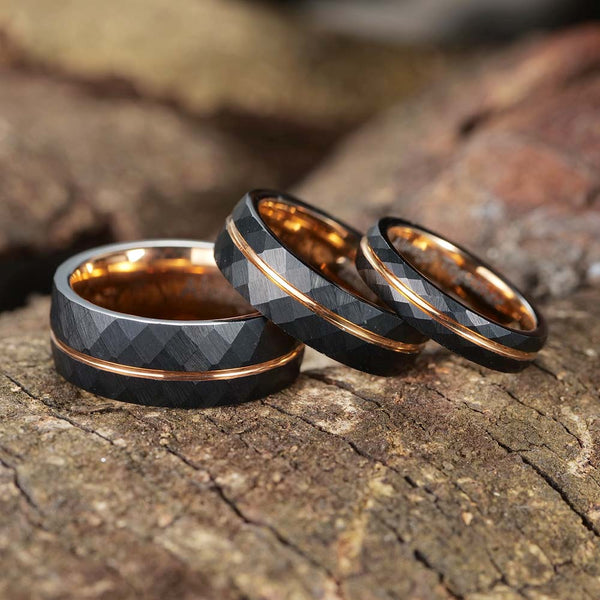 Gehämmerter Wolfram Ring - Legende