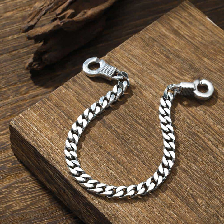 6mm Handschellen Armband Damen mit Gravur Silber | Personalisierte Geschenke Schmuck Armband Silber mit Gravur für Damen