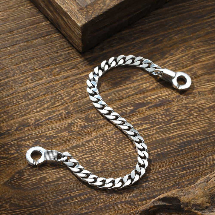 6mm Handschellen Armband Damen mit Gravur Silber | Personalisierte Geschenke Schmuck Armband Silber mit Gravur für Damen